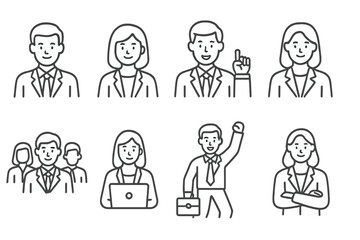 Business People Icons