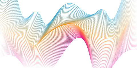 abstract wave lines on white background lue, frame, design, motion,