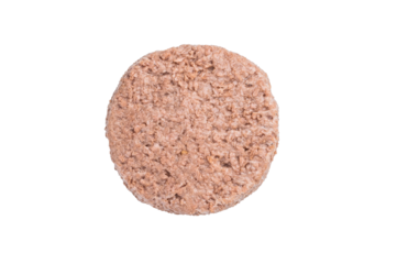 Raw plant based meat patties vegan burger alternative made from vegetable protein healthy sustainable food top view