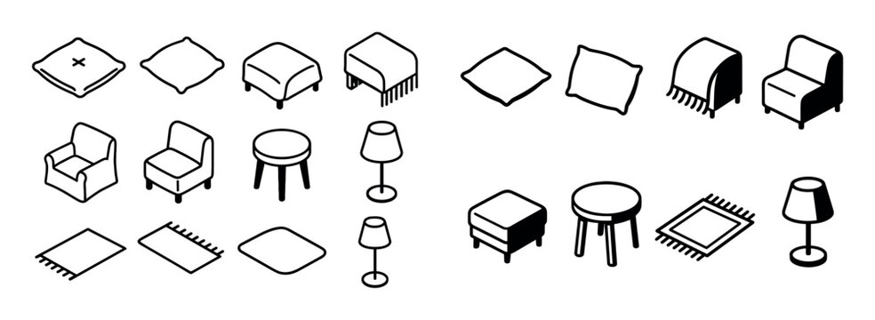 Minimalist Furniture Icons