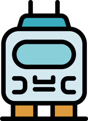 Sleek, modern electric train arriving at a station platform, ready to transport passengers to their destinations