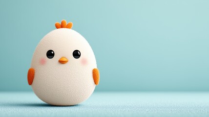 cute cartoon chicken egg character