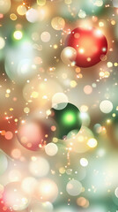 Festive bokeh background with sparkling lights and colorful blur, perfect for holiday celebrations and events