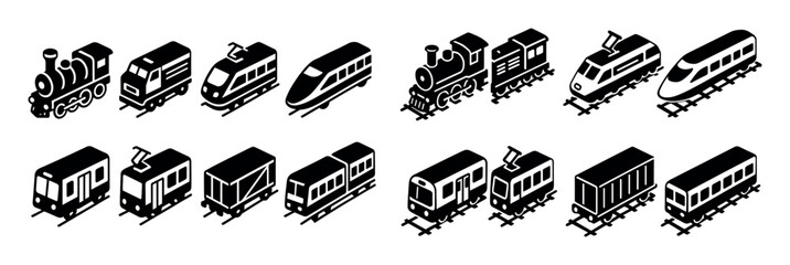 Isometric Train Icons