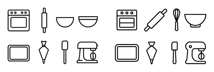 Pastry Baking Icons