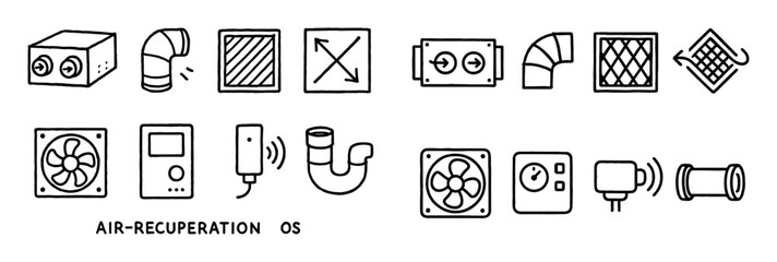 Air Recuperation Icons