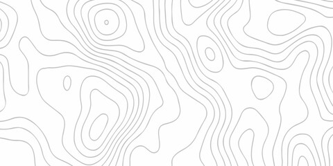 Topographic map background geographic line map with seamless ornament design. The black on white contours vector topography stylized height of the lines map. © Alibuss