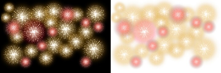 Fototapeta premium Fireworks background lights 