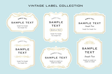 Naklejka na ściany i meble ヨーロッパの豪華なゴールドのヴィンテージフレームベクターセット。装飾的なカール、仕切り、ボーダーデザイン、そして金色のコンポーネントデザインは、結婚式の招待状、メニュー、化粧品、ブティック、スパ、ロゴデザインに最適です。