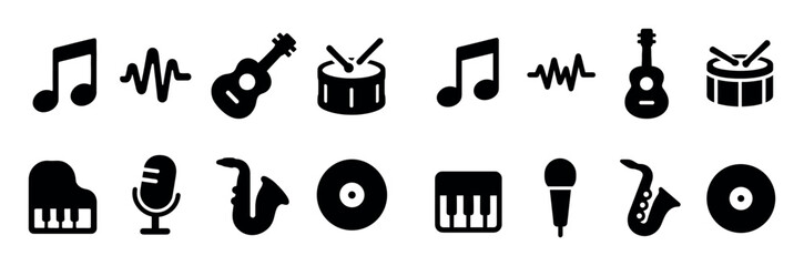 Music Icons Grid