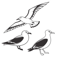 Obraz premium Minimal Abstract Shapes Arrangement Vector Illust (2) Vector Illustration Isolated on White Background