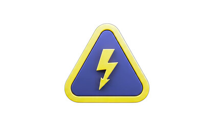 Electric Hazard Sign - Warning of High Voltage