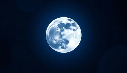 Vast lunar orb hanging large in a starlit night sky,  majestic,  beauty