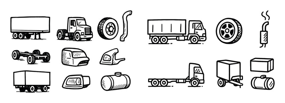 Cargo Truck Icons