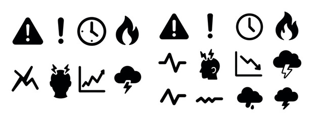 Work Stress Icons
