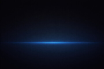 Mysterious minimal dark wallpaper with soft gradient from charcoal to deep navy. single thin blue line of light glows across serene, futuristic background