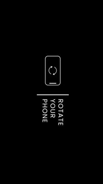  Rotate your phone to landscape animation on transparent background, Smartphone vertical video Rotate your phone, Vertical video alpha channel 4K