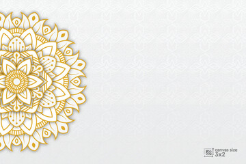 abstract islamic background with mandala and pattern