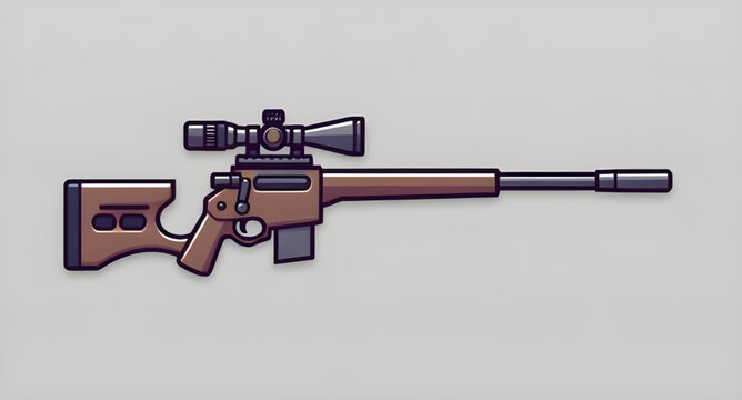 sniper rifle vector graphic, sniper rifle weapon illustration, sniper rifle silhouette clipart, sniper rifle military vector, sniper rifle tactical illustration, sniper rifle side profile vector, snip