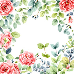 Seamless pink rose floral pattern with green leaves and garden blossoms in a vector illustration for elegant spring nature wallpaper or summer border decoration design