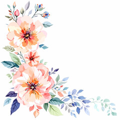Obraz premium abstract floral background with flowers