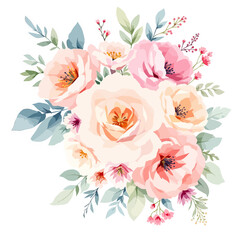 bouquet of pink roses