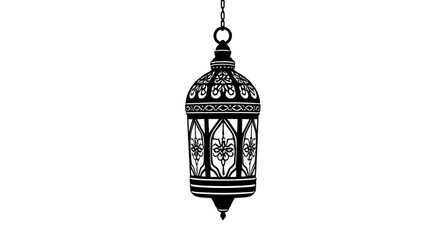 arabic lantern silhouette vector art, traditional islamic lighting illustration, ramadan kareem lamp silhouette, moroccan hanging lantern vector, arabic decor lantern silhouette, islamic ornament lamp