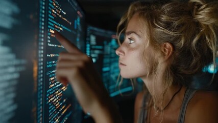 Beautiful Female Software Engineer