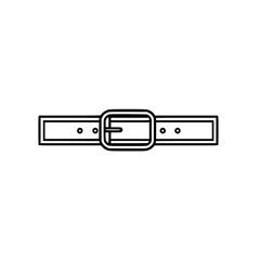 Timeless Elegance: Minimalist Line Art Belt | Clean, isolated vector art for creative projects.