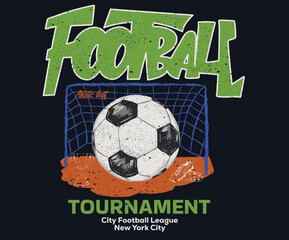 Fototapeta premium Football tournament artwork. Football champion league. Football artwork for t shirt, posters, stickers, background and others.