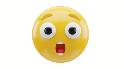 a yellow balloon with a surprised face on it
