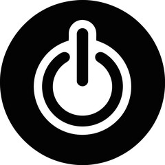 silhouette icon of power buttons