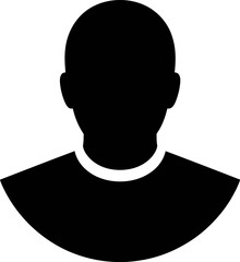 silhouette icon of user profile