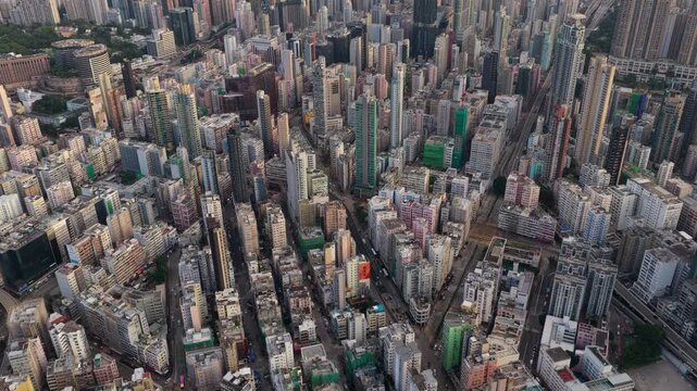 Sham Shui Po Architecture Kowloon Aerial Hong Kong