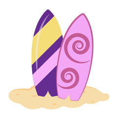 Vector graphic icon for Surfboard