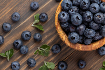 Fresh blueberry background. Blueberry Texture Close Blueberry Antioxidant Organic Superpeed Bowl Concept Healthy Nutrition