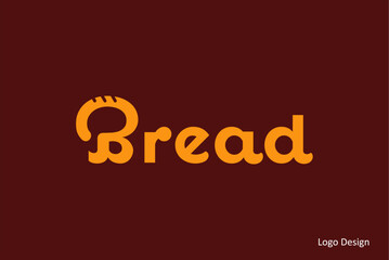 Logo Design for Bread Brand on Dark Background