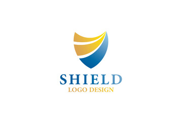 Modern Shield Logo Design Concept for Corporate Branding Identity