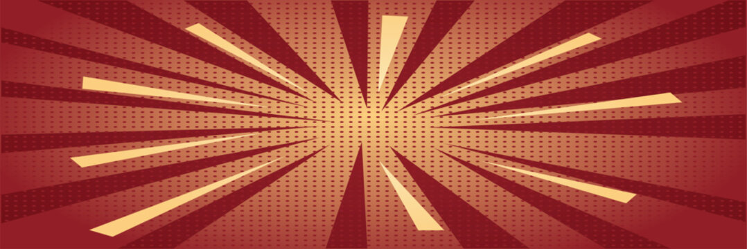 red pop art background comic style retro style vector