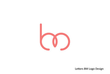 Creative BM Letters Logo Design Concept for Branding and Identity