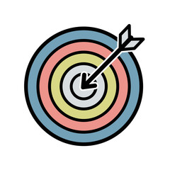 Minimal target and arrow icon