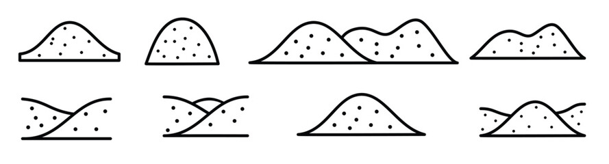  sand desert icon vector symbol  © Ualj