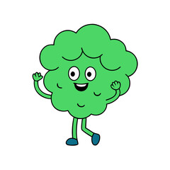 Fototapeta premium funny cartoon vegetable