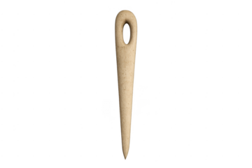 Wooden sewing needle, crafting and tailoring tool, transparent background
