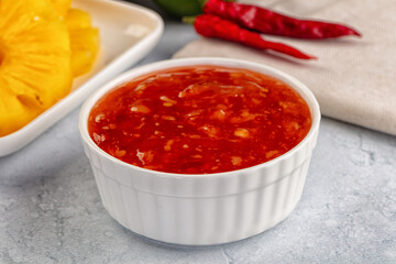 Sweet and spicy chili pineapple sauce