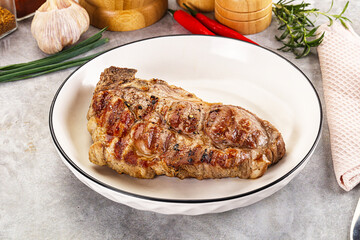 Grilled pork sirloin for dinner