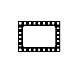 Blank Film Strip Frame with Perforations.