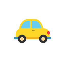 Naklejka premium yellow car toy
