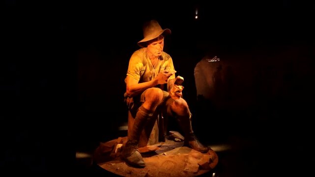 Gallipoli Soldier Reading Letter Te Papa Museum