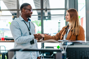 Obraz premium Two Product Designers Testing 3D Printed Prototypes